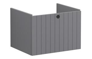 VitrA Root Groove 60cm 1 Drawer Washbasin Unit - Matt Grey